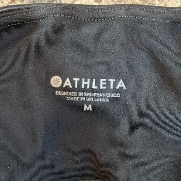 Athleta Black Over All Gleam Tights Medium - Picture 3 of 8
